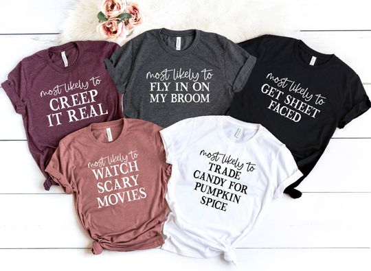 Discover Custom Most Likely to Halloween Family Shirt