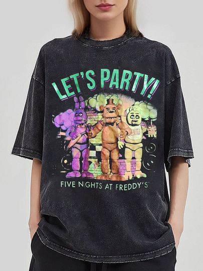 Discover Rare Five Nights At Freddys Lets party T-shirt, Fnaf Freddy Inspired Tee, Five Nights At Freddy's Vintage Shirt, Gift For Women and Man Tee