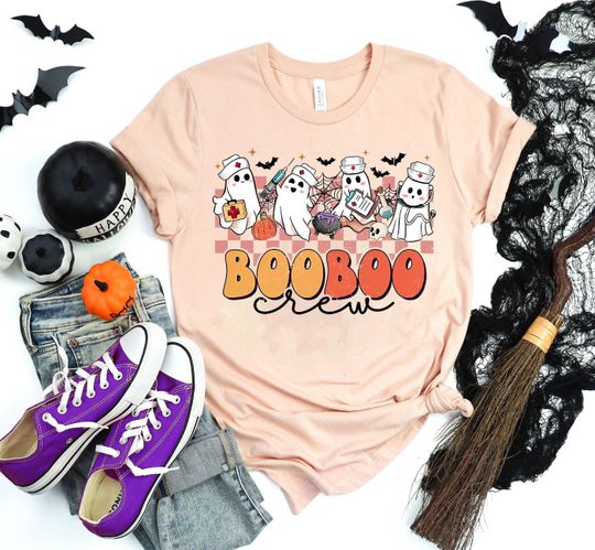Discover Boo Boo Crew Cute Nurse Halloween Shirt