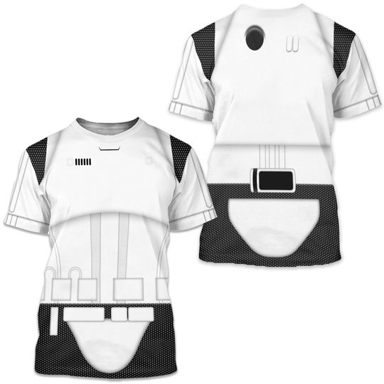 Discover Star Robot Armor 3D T-Shirt, Galaxy Warrior Cruiser Men Suit Halloween Cosplay, Halloween Costume For Family Group T Shirt