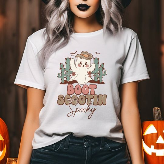 Discover Get into the Spooky Halloween Spirit Season | Party Tees for Men and Women | Have Fun this Halloween | Unisex Bella+Canvas 3001 Tshirt |