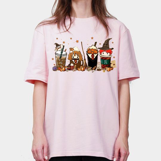 Discover Magic Harry Fall Shirt, Halloween HP Sweater, HP Fan Gift, Vacation Shirt, Pumpkin Spice Latte, Fall Coffee Shirt, Magic Inspired Tee