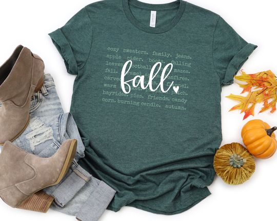 Discover Hello Fall Graphic Tee for Autumn Celebrations