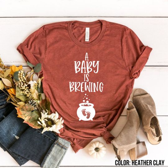 Discover Halloween Baby Brewing Pregnancy Shirt, Fun Maternity Wear