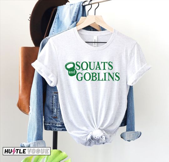 Discover Squats and Goblins Halloween Fitness Tank Top