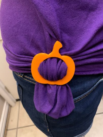 Discover Halloween Pumpkin T-Shirt Slide Clip
