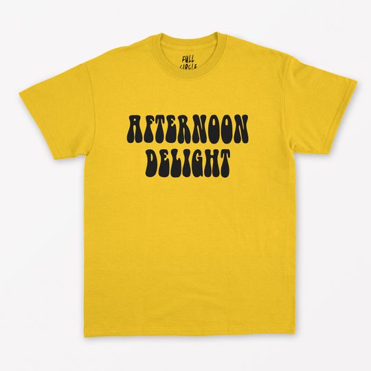Discover Afternoon Delight T Shirt - Women's Shirt 60's hippy woodstock Vintage Graphic Tee Band Slogan Top hipster kawaii feminist grunge goth 1990s