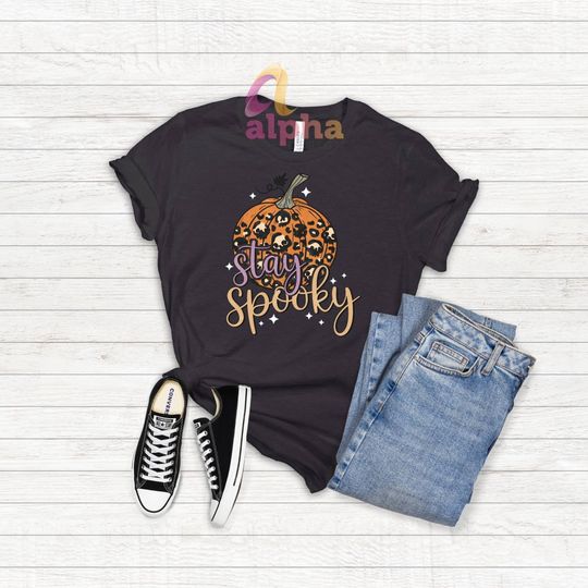 Discover Spooky Cute T-Shirt: Scary Chic Halloween Design