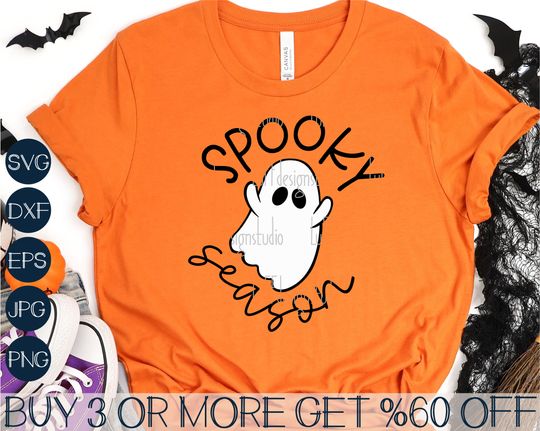 Discover Spooky Season Ghost SVG for Crafts