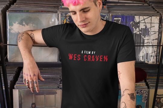 Discover 90'S WES - Short-Sleeve Unisex T-Shirt - Scream Wes Craven Inspired Horror Director Tee