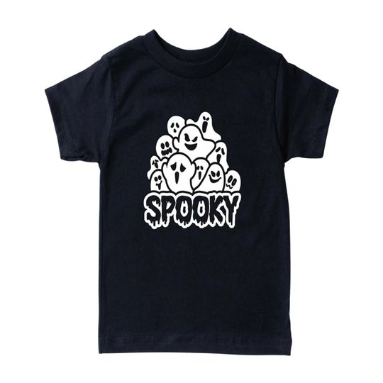 Discover Spooky Toddler T-Shirt, Halloween Shirt, Scary Shirt, Unisex Shirt, Kids Clothing, Cotton Shirt, Graphic Shirt, T-Shirt, Shirt, Tee