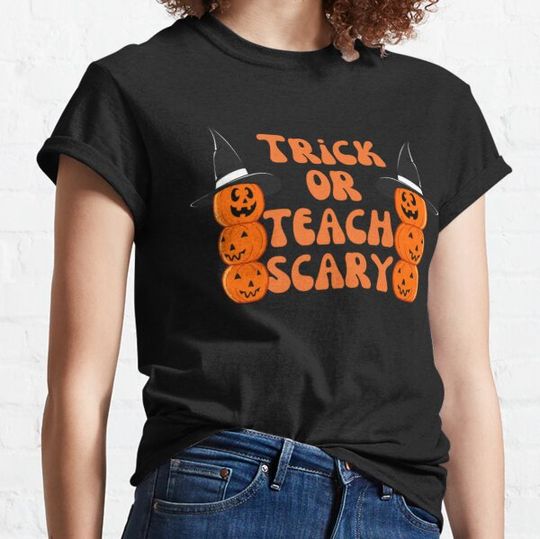 Discover Trick or teach scary T-shirts