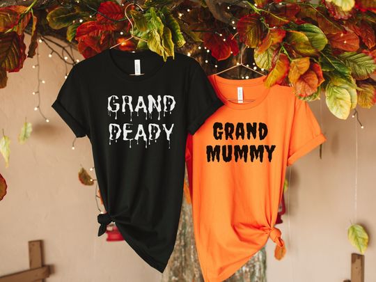 Discover Grandparents Halloween Couples Shirt