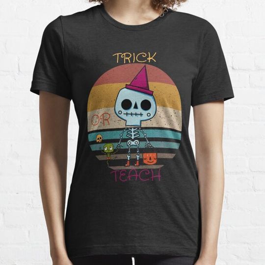 Discover TRICK OR TEACH DESIGN SHIRT HALLOWEEN GIFT. T-shirts