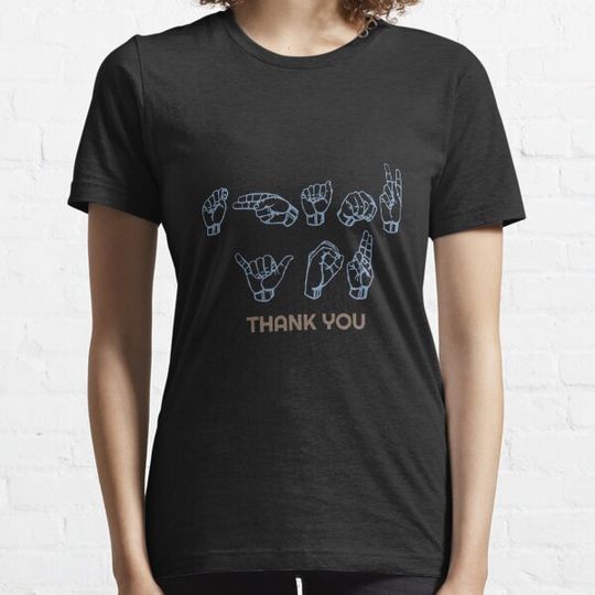 Discover ASL American Sign Language Thank You T-shirts