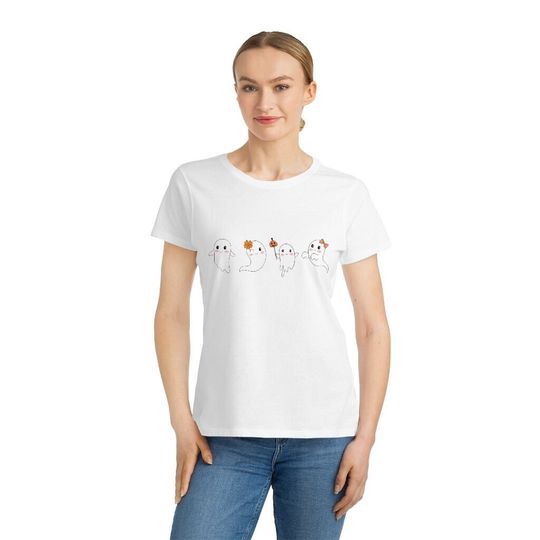 Discover Cute Ghosties Organic Women's Classic T-Shirt - Spooky Cute Ghost Ladies Cut