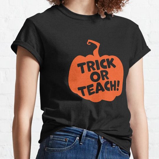 Discover Trick or Teach Halloween Teacher T-shirts