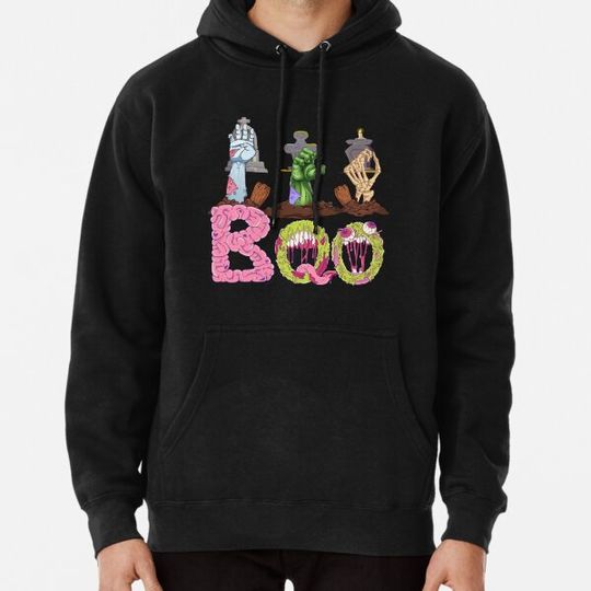 Discover Boo Cute Halloween American Sign Language ASL Mummy Witch Hoodies