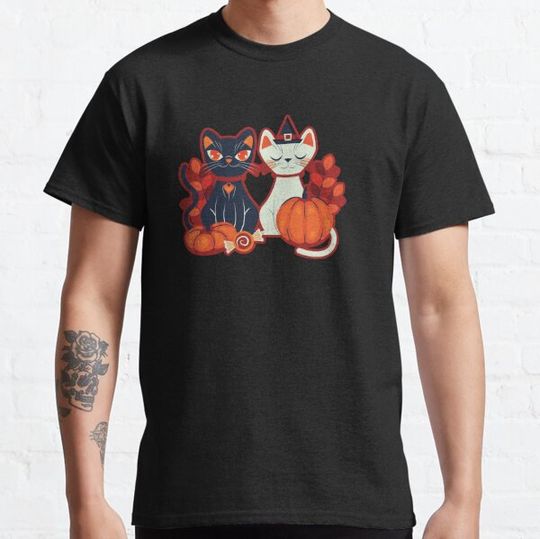 Discover Cat Couples Halloween T-shirts