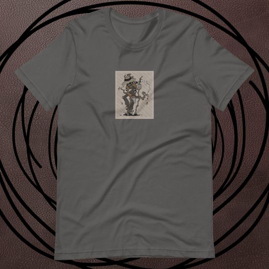 Discover Scarecrow Reaper Unisex T-Shirt Halloween Time Art Autumn Fall Tee Designs October Styles Shirts Hand-Drawn Digitally Original Artwork
