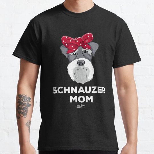 Discover Miniature Schnauzer Mom Fur Mama Funny Schnauzer Lover T-shirts