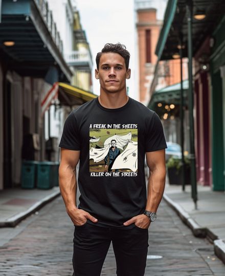 Discover A Freak In The Sheets Shirt, Killer On The Streets Shirt, Pumpkin Pie Shirt, Pumpkin Season Shirt, Boys Halloween Shirt, Halloween Tshirt