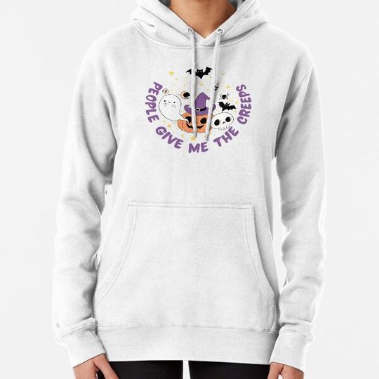 Discover People give me the creeps a funny and cute halloween design Hoodies