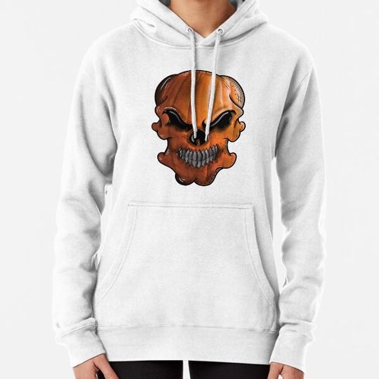 Discover Pumpkin Skull Hoodies