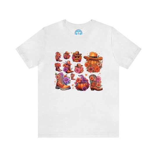 Discover Unique Western Pumpkin Halloween Shirt for Cowgirls