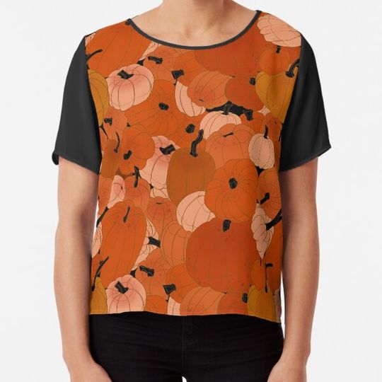 Discover Halloween pumpkin seamless pattern T-shirts