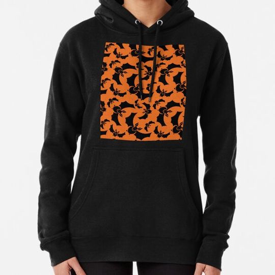 Discover Cute Black Bats Halloween Pattern Hoodies