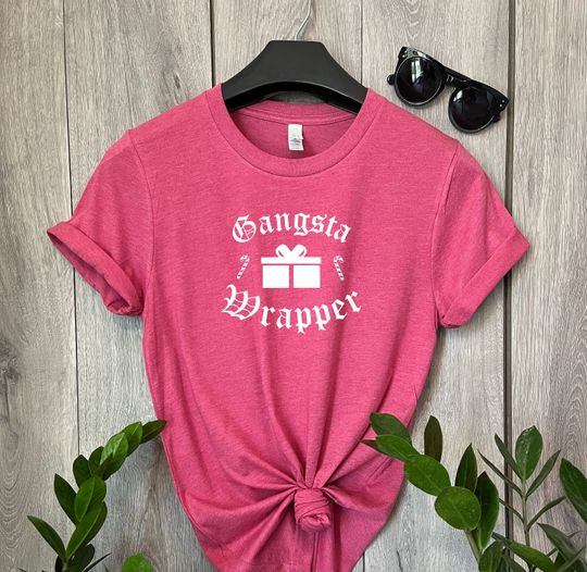 Discover Funny Gansta Wrapper T-Shirt: Fun Holiday Tee