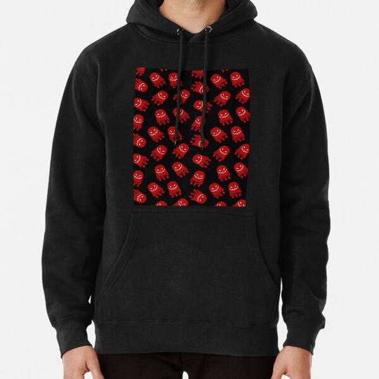 Discover Red and black halloween ghosts pattern for kids,girls,women Hoodies