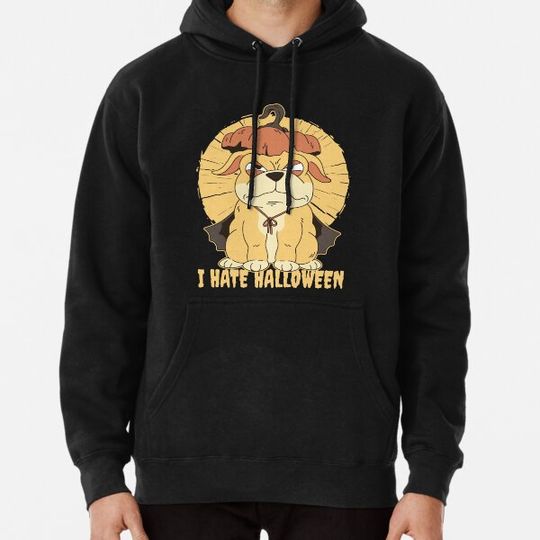 Discover DOG PUMPKIN I HATE HALLOWEEN Hoodies