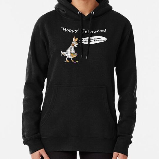 Discover Hoppy Halloween Kangaroo - White Lettering Hoodies