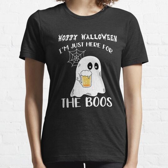 Discover Hoppy Halloween Just Here For The Boos Funny Halloween Beer Drinking Gift T-shirts