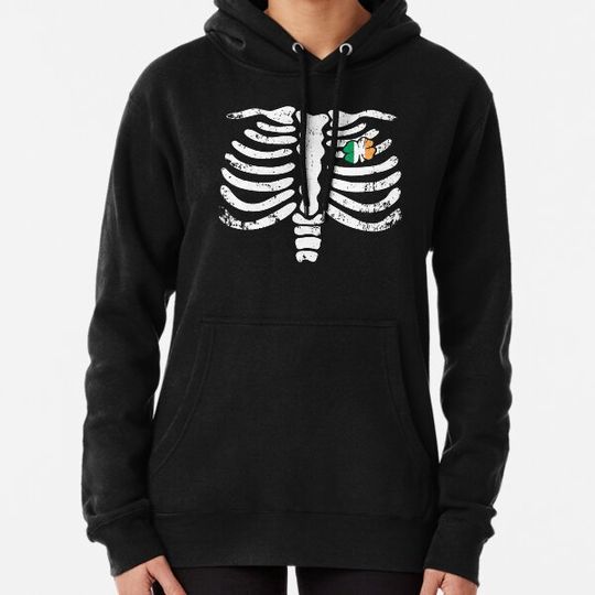 Discover St Patrick&amp;#39;s Day Celebration Irish Skeleton Costume Hoodies