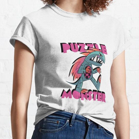 Discover Cartoon Artwork of Puzzle Monster T-shirts