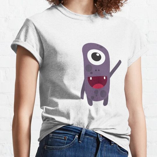 Discover My One Eye Double Toothy Purple Monster T-shirts