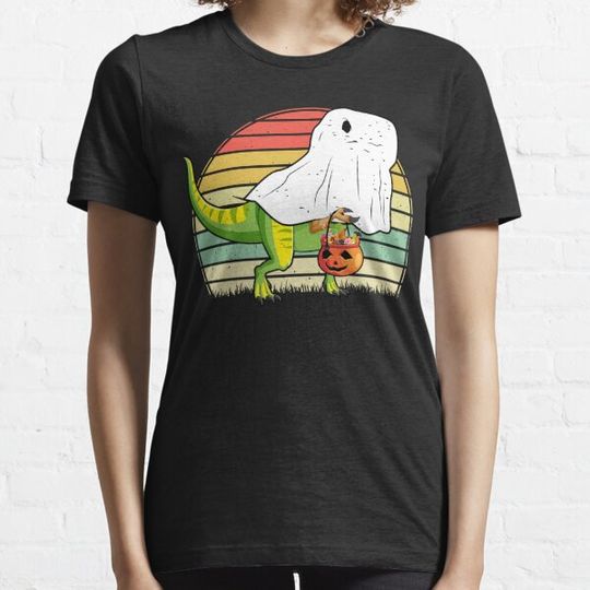 Discover Funny Ghost Dinosaur Dino Moon Candy Toddler Boys Halloween T-shirts