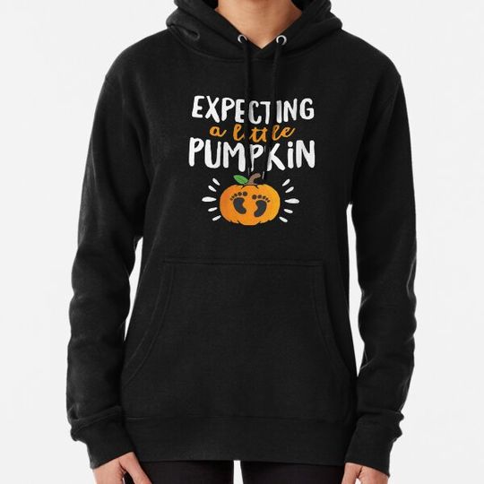 Discover Expecting A Little Pumpkin Hoodie for Expecting Mothers