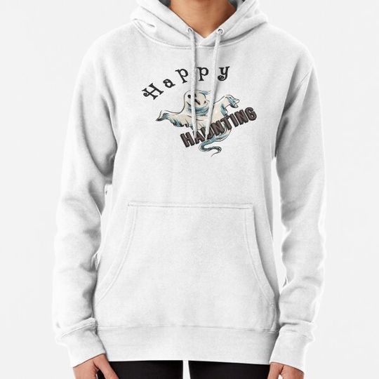 Discover Happy Haunting ghost Design. Hoodies