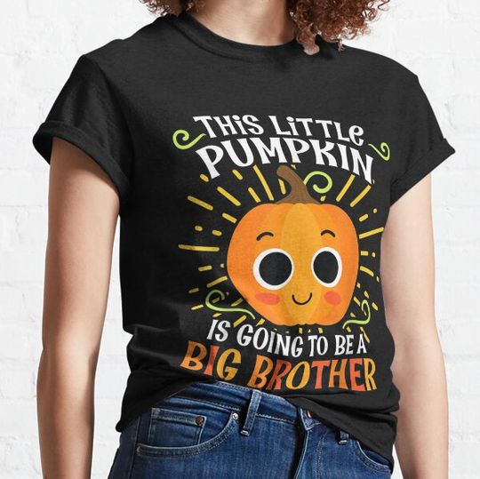 Discover Big Brother Cute Thanksgiving Pumpkin Pregnancy Announcement T-shirts