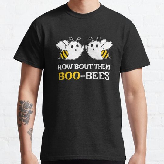 Discover How Bout Them Boo Bees Funny Bee Ghost Halloween T-shirts