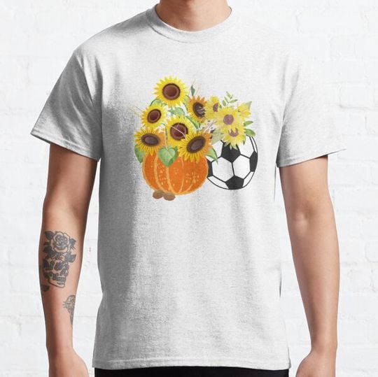 Discover Sunflower Pumpkin Soccer T-shirts