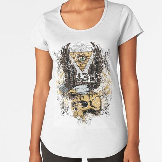 Discover Eagle With Skull T-shirts