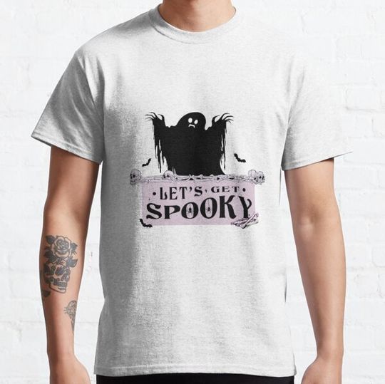 Discover Let's get spooky cute Halloween ghost skull T-shirts