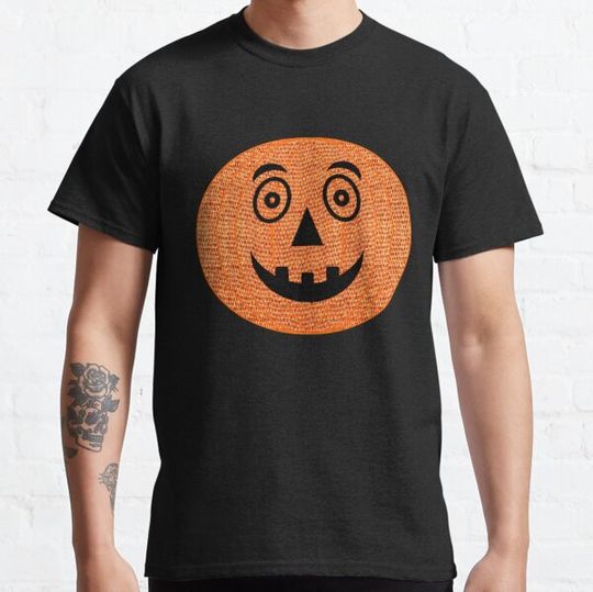 Discover Orange Smiling Halloween Jack-o-Lantern T-shirts