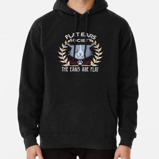 Discover The Flat Ear Society Angry Cat Funny Meme Hoodies