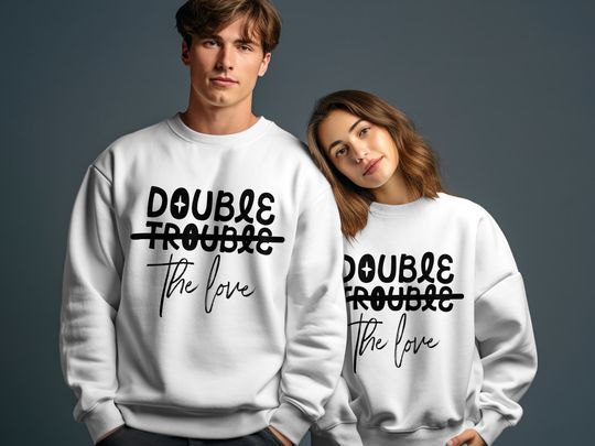 Discover Double The Love T-shirt, Mommy and Me Shirts, Mommy and Me Outfits Girl, Matching Mom Daughter Outfit, Family Shirt sweatshirt hoodie